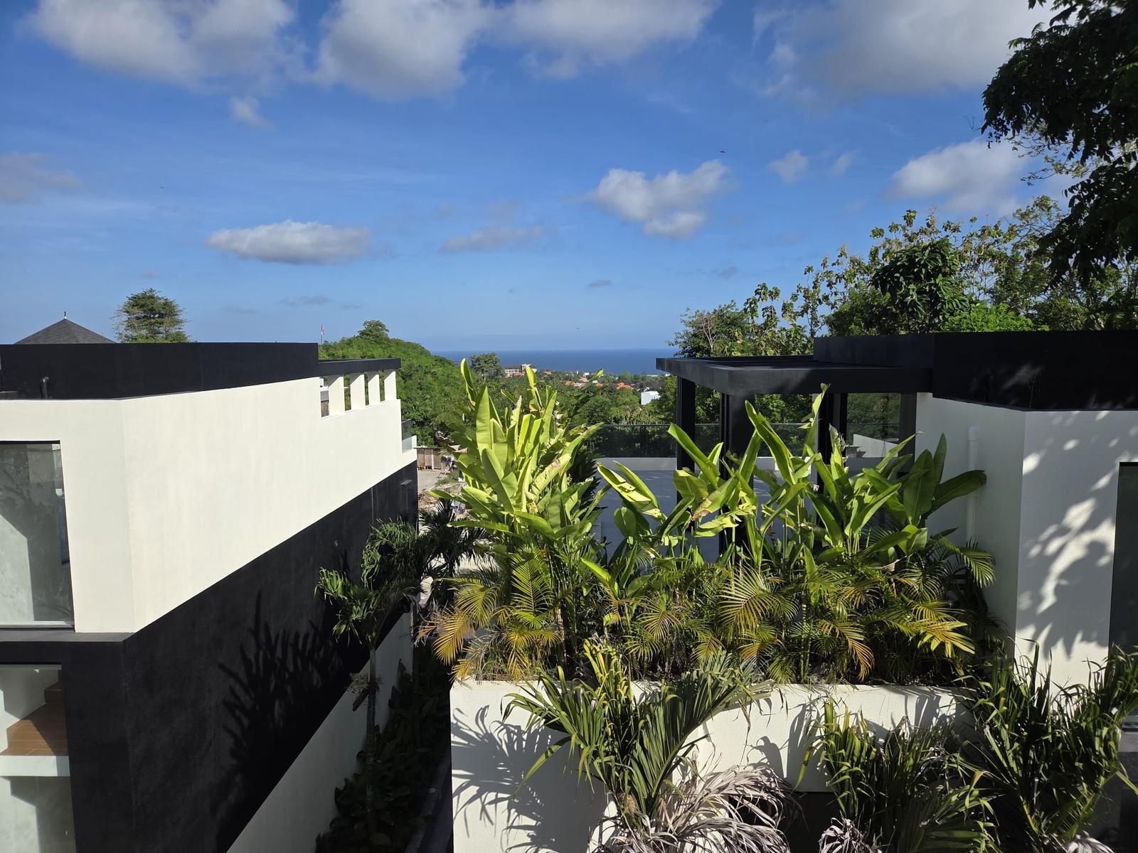 Roof terraces with sea views